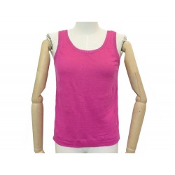 DEBARDEUR LORO PIANA S 40 IT 36 FR EN LIN & SOIE ROSE HAUT TSHIRT SILK TOP 450€