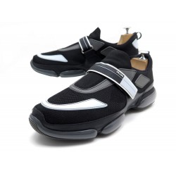 CHAUSSURES PRADA BASKETS CLOUDBUST 10.5 44.5 EN TOILE NOIR SNEAKERS SHOES 640€