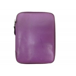 PORTE AGENDA HERMES CUIR VIOLET 