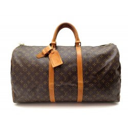 SAC VOYAGE A MAIN LOUIS VUITTON KEEPALL 55 TOILE MONOGRAM M41424 HANDBAG 1240€