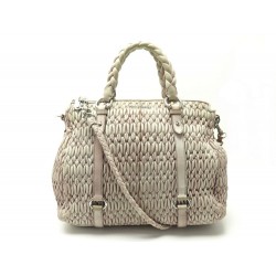 SAC A MAIN MIU MIU BANDOULIERE EN CUIR MATELASSE BEIGE LEATHER HANDBAG 1145€