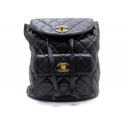 SAC A DOS CHANEL GABRIELLE TIMELESS CUIR MATELASSE NOIR LOGO CC BACKPACK 4050€