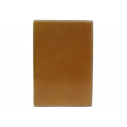 COUVERTURE CARNET HERMES CUIR GOLD 