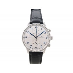 NEUF MONTRE IWC PORTUGUESE AUTOMATIC CHRONOGRAPH IW371446 41 MM ACIER CUIR 7850€