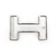 NEUF BOUCLE DE CEINTURE HERMES TONIGHT 32 MM EN ACIER PALLADIE + POCHON BUCKLE