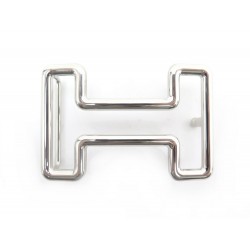 NEUF BOUCLE DE CEINTURE HERMES TONIGHT 32 MM EN ACIER PALLADIE + POCHON BUCKLE