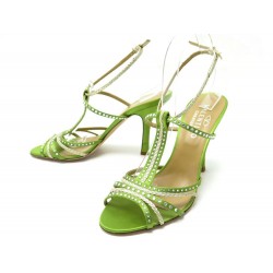 NEUF CHAUSSURES VALENTINO SANDALES SATIN STRASS 