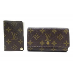 VINTAGE PORTE MONNAIE + PORTE CARTES LOUIS VUITTON TOILE MONOGRAM WALLET 535€