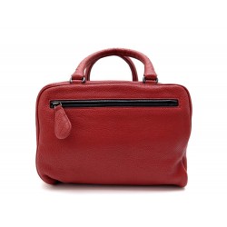 NEUF SAC A MAIN BOTTEGA VENETA CUIR GRAINE ROUGE 