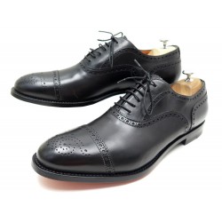 CHAUSSURES SANTONI CUIR NOIR T10 