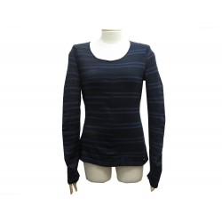 HAUT CHANEL PULL P35734 T40 M EN COTON BLEU MARINE BLUE NAVY COTTON SWEATER 750€