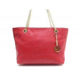 SAC A MAIN MICHAEL KORS CUIR ROUGE 