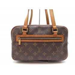 SAC A MAIN LOUIS VUITTON PORTE MAIN TOILE MONOGRAM LV MARRON HAND BAG PURSE 650