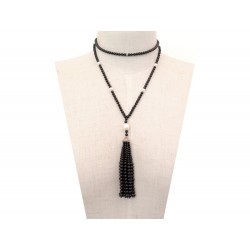 COLLIER TIFFANY & CO PERLES ONYX ET PERLES NOIR GATSBY Ziegfeld Collection