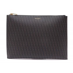 NEUF SAC POCHETTE SAINT LAURENT ETUI PR TABLETTE ZIPPE 420273 TOILE CLUTCH 495€