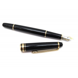 STYLO PLUME MONTBLANC MEISTERSTUCK CLASSIQUE DORE 106514 EN RESINE NOIR PEN 515€