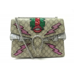 NEUF SAC A MAIN GUCCI 400235 DIONYSUS MM TOILE SUPREME GG SEQUIN BRODE BAG 2980€