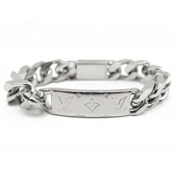 NEUF BRACELET LOUIS VUITTON GOURMETTE M62486 MONOGRAM CHAIN 