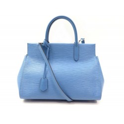 NEUF SAC A MAIN LOUIS VUITTON MARLY BB CUIR EPI BLEU BANDOULIERE PURSE 1550