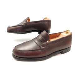  CHAUSSURES JM WESTON MOCASSIN 180 CUIR MARRON + EMBAUCHOIRS 