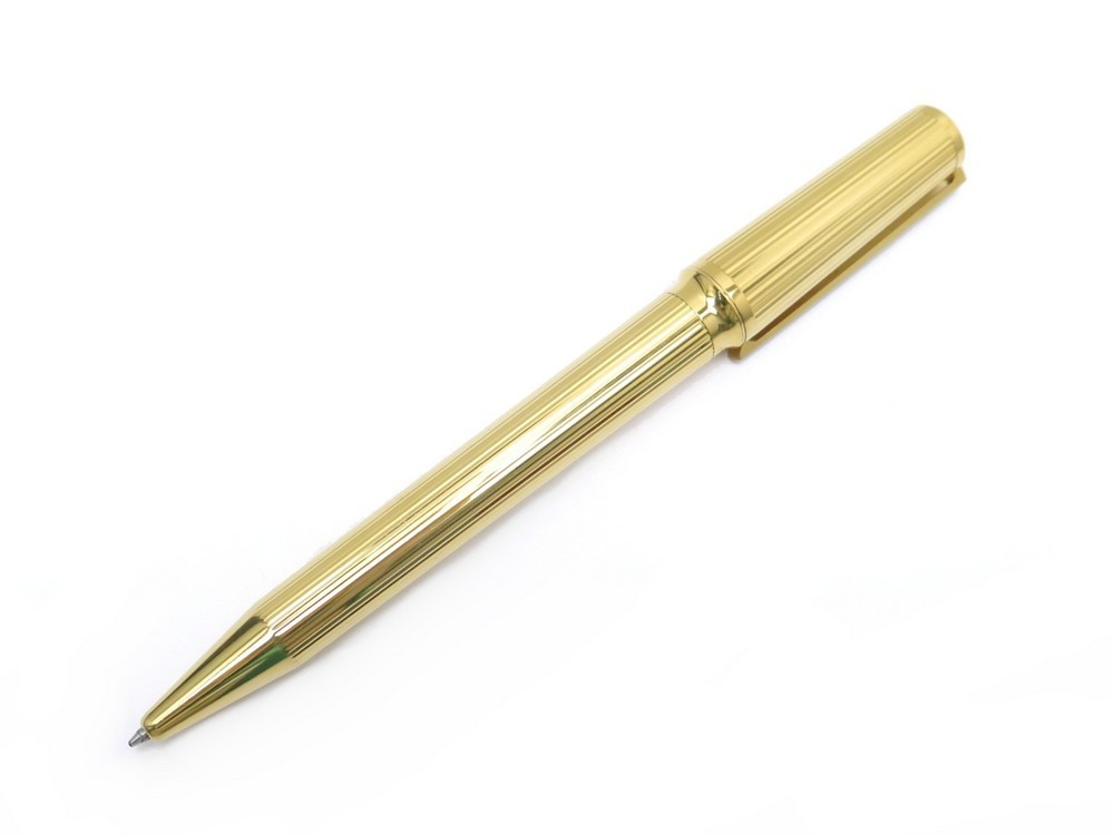 stylo bille st dupont montparnasse en plaque or gold