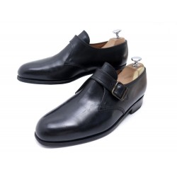 CHAUSSURES JM WESTON 531 7E 41 LARGE MOCASSINS A BOUCLE CUIR NOIR LOAFFERS 830€