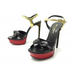 NEUF CHAUSSURES YVES SAINT LAURENT BIANCA 385293 35 IT 36 FR SANDALES SHOES 695€