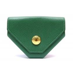 HERMES PORTE MONNAIE 24 CUIR VERT 