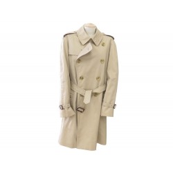 VINTAGE IMPERMEABLE BURBERRYS HOMME L 52 54 EN COTON BEIGE TRENCH COAT 1500€