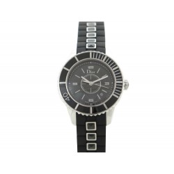 NEUF MONTRE DIOR CHRISTAL CD11311FR001 QUARTZ 33 MM EN ACIER + BOITE WATCH 2390€