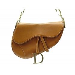 NEUF SAC A MAIN CHRISTIAN DIOR SADDLE DEE44001B CUIR CAMEL LEATHER HANDBAG 2600€