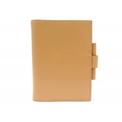 NEUF COUVERTURE HERMES PORTE AGENDA PM CUIR VACHE NATURELLE DIARY HOLDER 435€