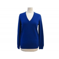 NEUF PULL ERIC BOMPARD 100% CACHEMIRE BLEU ATLANTIDE 