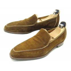  mocassins Corthay veau velours marron