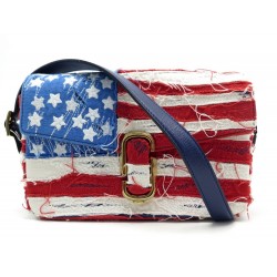 NEUF SAC A MAIN MARC JACOBS USA AMERICAN FLAG DENIM BANDOULIERE HAND BAG 1690€