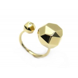 NEUF BAGUE H.STERN COPERNICUS ICOSAHEDRON T53 EN OR JAUNE 18K + ECRIN RING 1300€