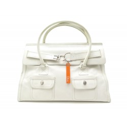 SAC DE VOYAGE A MAIN DIOR XL FLIGHT BAG CUIR BLANC 