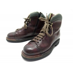  boots santoni cuir marron