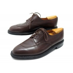 CHAUSSURES JM WESTON 598 8D 42 DERBY DEMI CHASSE CUIR MARRON + EMBAUCHOIRS 790€