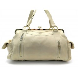 SAC A MAIN CELINE DOCTOR EN CUIR BEIGE PORTE EPAULE LEATHER HANDBAG 1500€