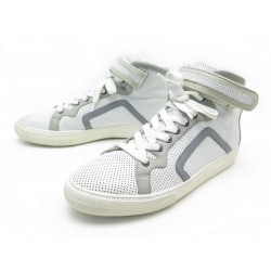 CHAUSSURES PIERRE HARDY 101 42 BASKETS MONTANTES EN CUIR BLANC SNEAKERS 495€