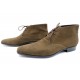 NEUF CHAUSSURES SANTONI CHUKKA 10.5 IT 44.5 VEAU VELOURS 