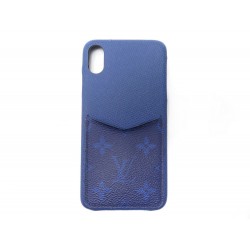 COQUE TELEPHONE LOUIS VUITTON IPHONE XS MAX M30273 TOILE MONOGRAM CUIR CASE 305€