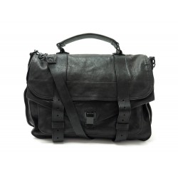 SAC A MAIN PROENZA SCHOULER PS1 LARGE BANDOULIERE EN CUIR NOIR HAND BAG 1790€