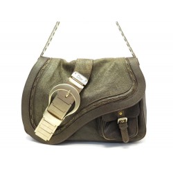 SAC A MAIN CHRISTIAN DIOR GAUCHO EDITION LIMITEE EN CUIR BRONZE HAND BAG 2160€