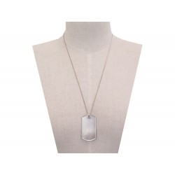 COLLIER GUCCI MEDAILLE MILITAIRE EN ARGENT 925 