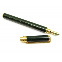 NEUF STYLO A PLUME ST DUPONT EN LAQUE DE CHINE NOIR LACQUER FOUNTAIN PEN 