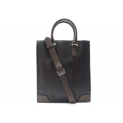 NEUF SAC A MAIN LANCEL A06697 CABAS BANDOULIERE EN CUIR MARRON NEW HANDBAG 890€