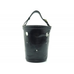 VINTAGE SAC A MAIN HERMES MANGEOIR MM CUIR BOX NOIR BLACK LEATHER HANDBAG 2610€