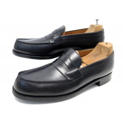 CHAUSSURES JM WESTON 180 8B 42 MOCASSINS EN CUIR NOIR LEATHER LOAFERS SHOES 620€